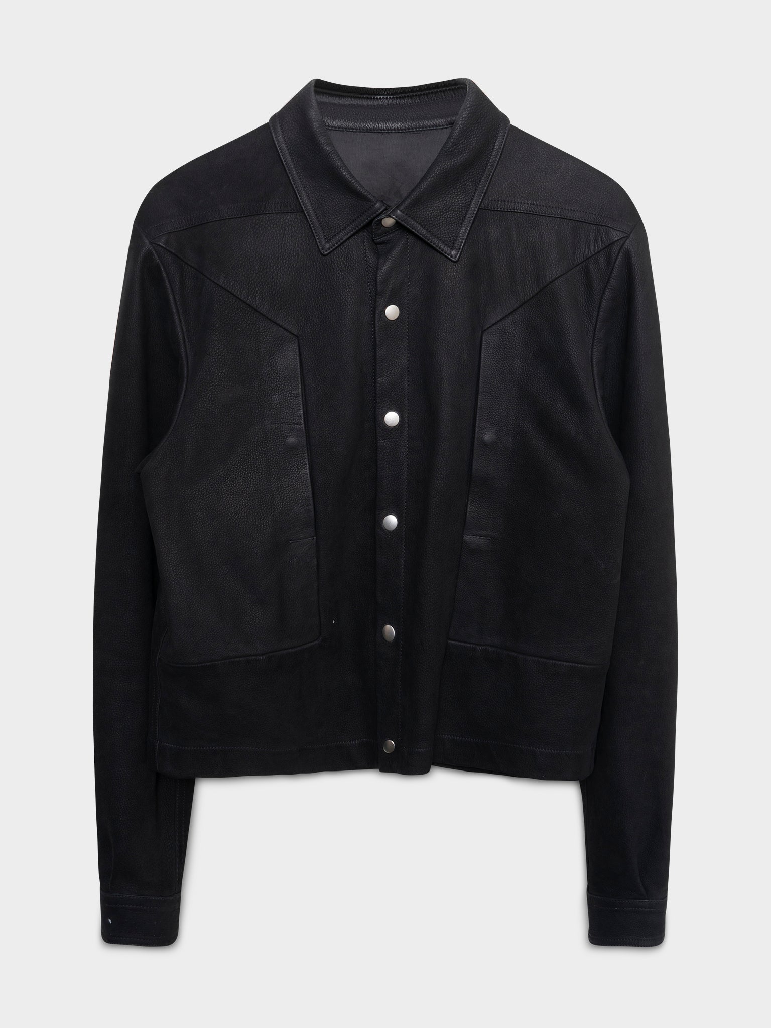 Buy Rick Owens SS21 'Lido' Alice Strobe Leather Jacket Online at