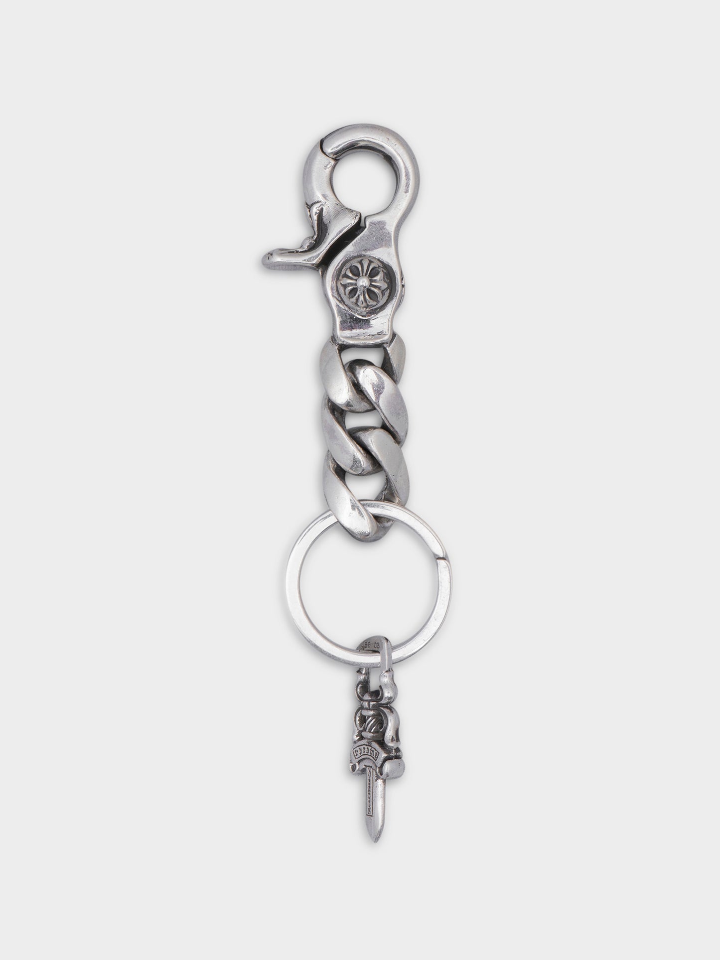 Cuban Keychain (2 LINKS) with Dagger