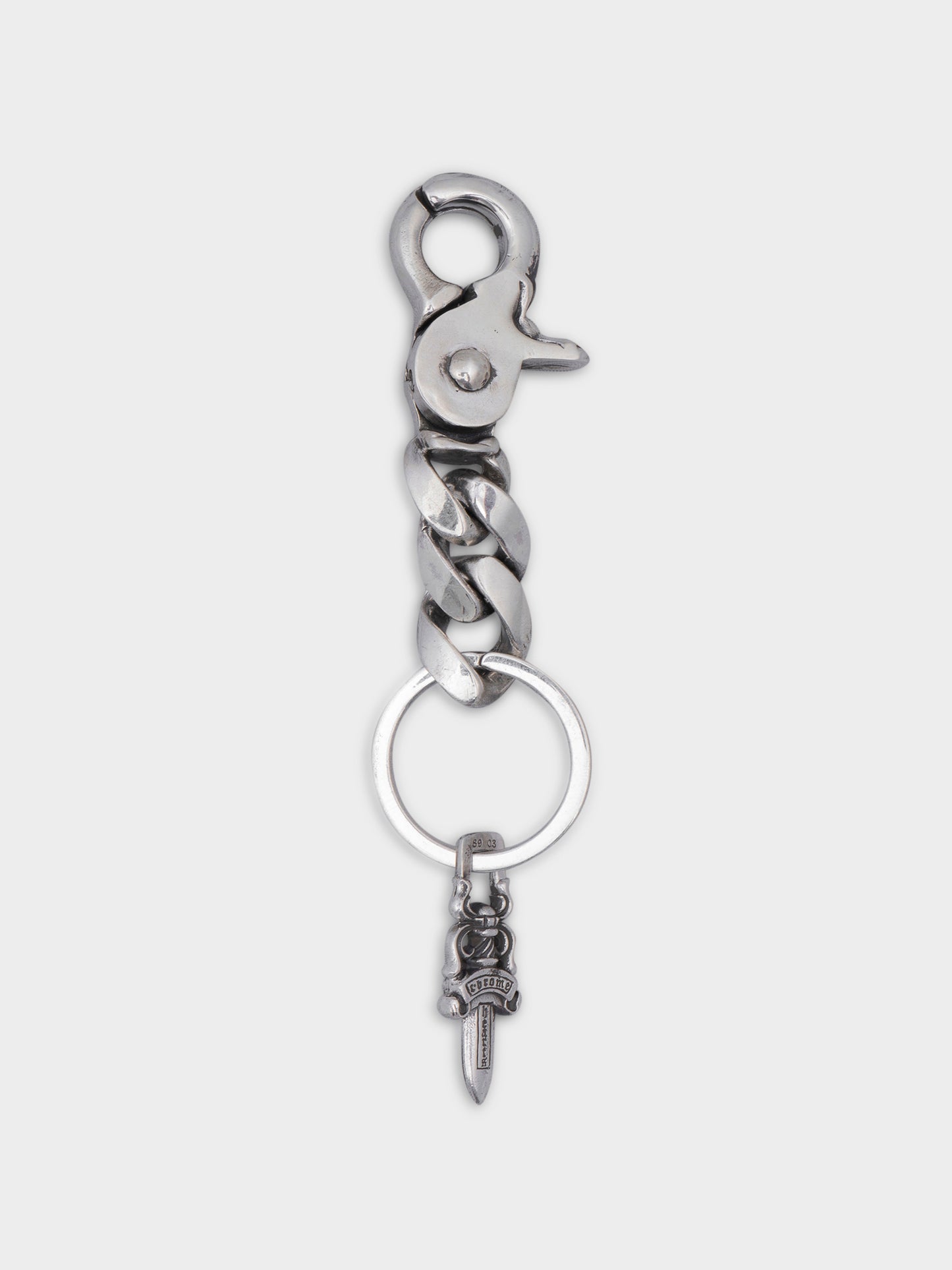 Cuban Keychain (2 LINKS) with Dagger