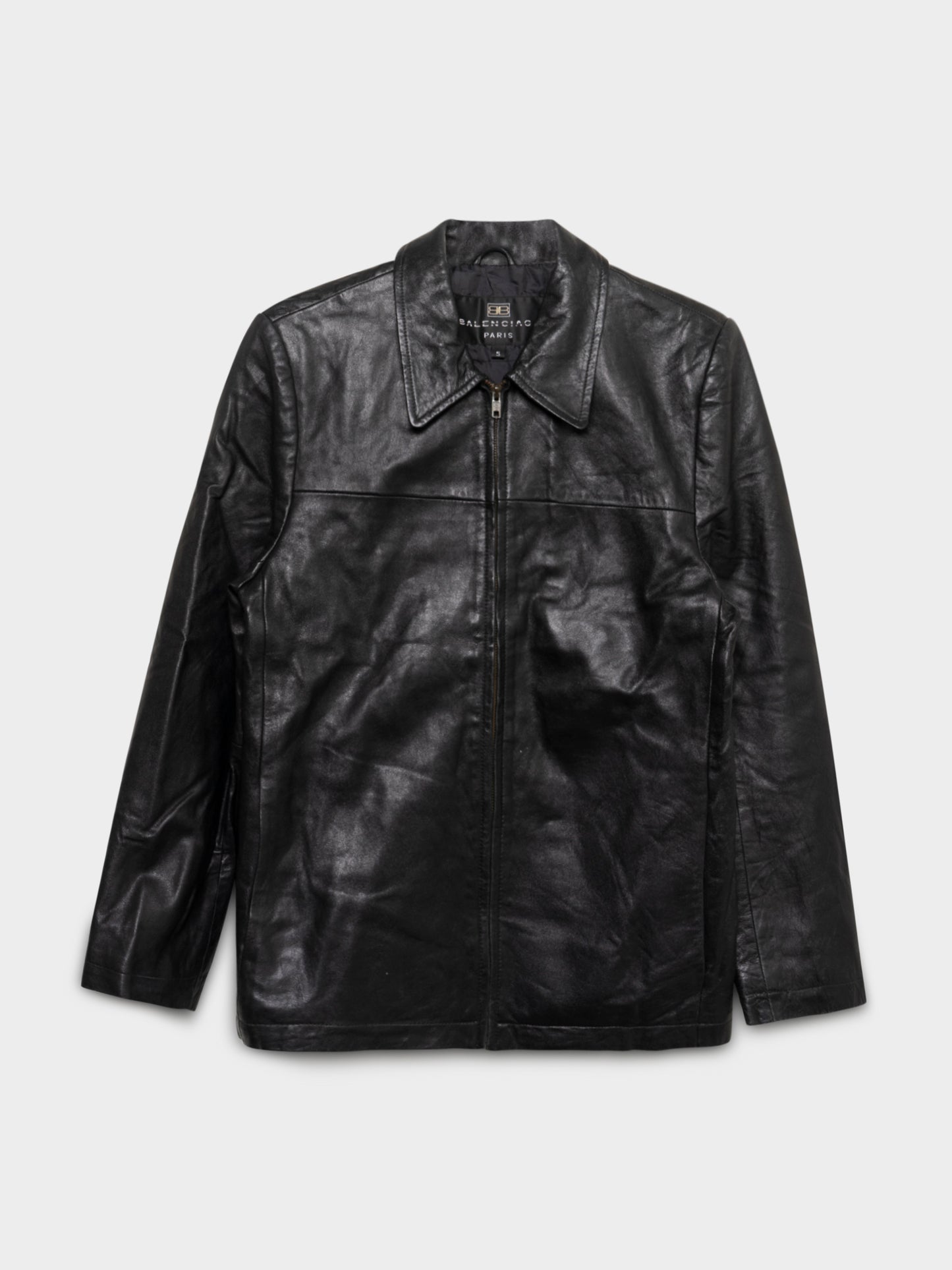 Zip-Up Leather Jacket