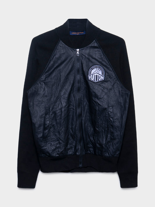 Leather NBA Bomber Jacket