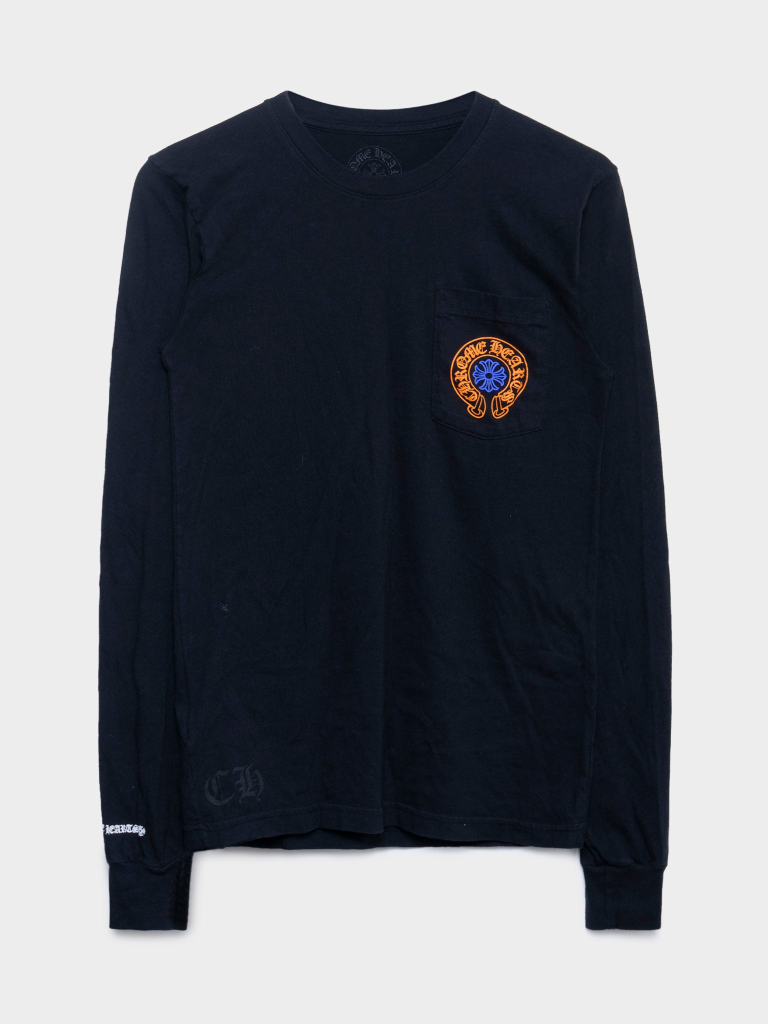 Chrome Hearts: Orange & Blue Staff Longsleeve Shirt | Groupie