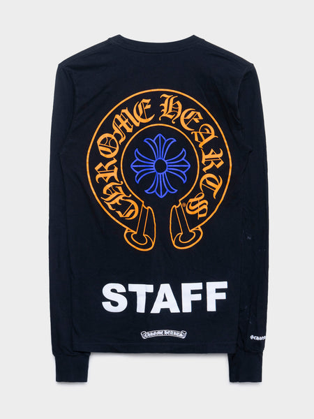 Chrome Hearts: Orange & Blue Staff Longsleeve Shirt | Groupie