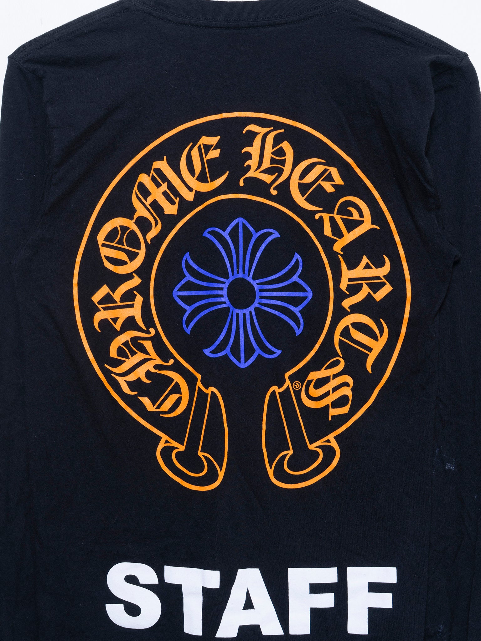 Buy Chrome Hearts Orange & Blue Staff Longsleeve Shirt Online at