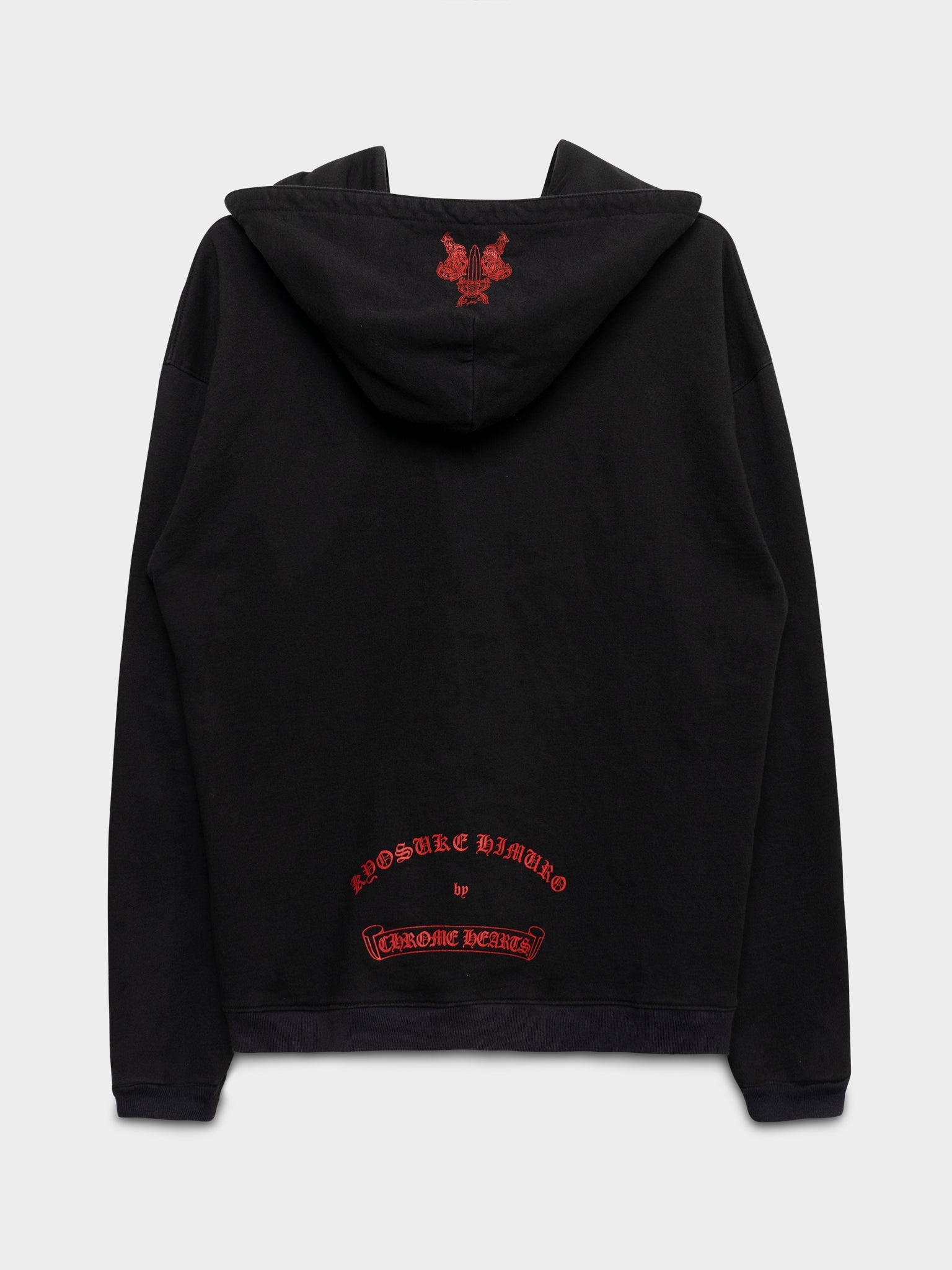 Chrome Hearts: Red Kyosuke Himuro Zip-Up Hoodie | Groupie