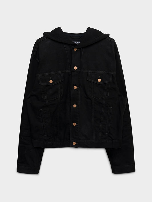 Hooded Denim Jacket