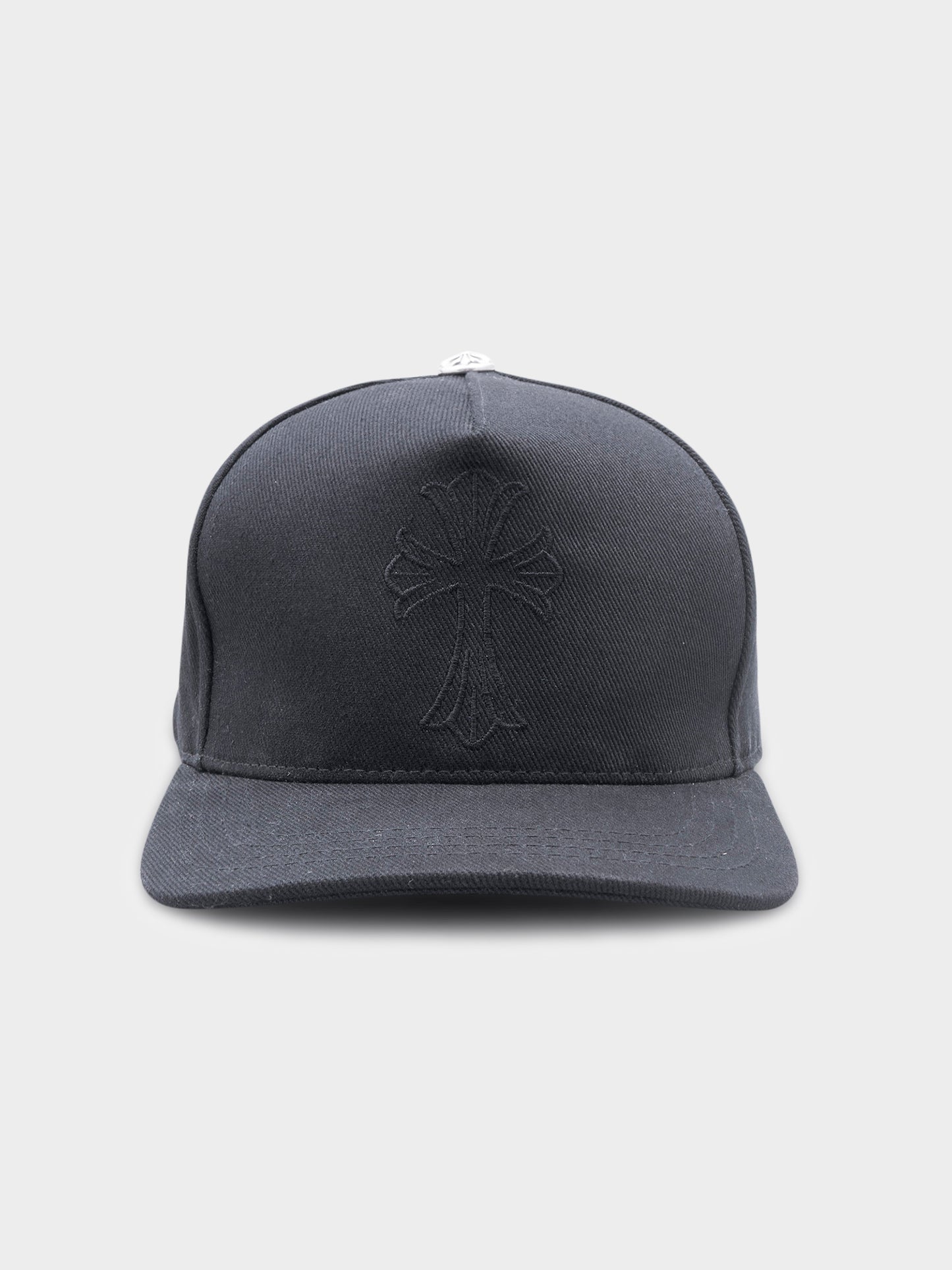Black on Black Embroidered Cross Hat