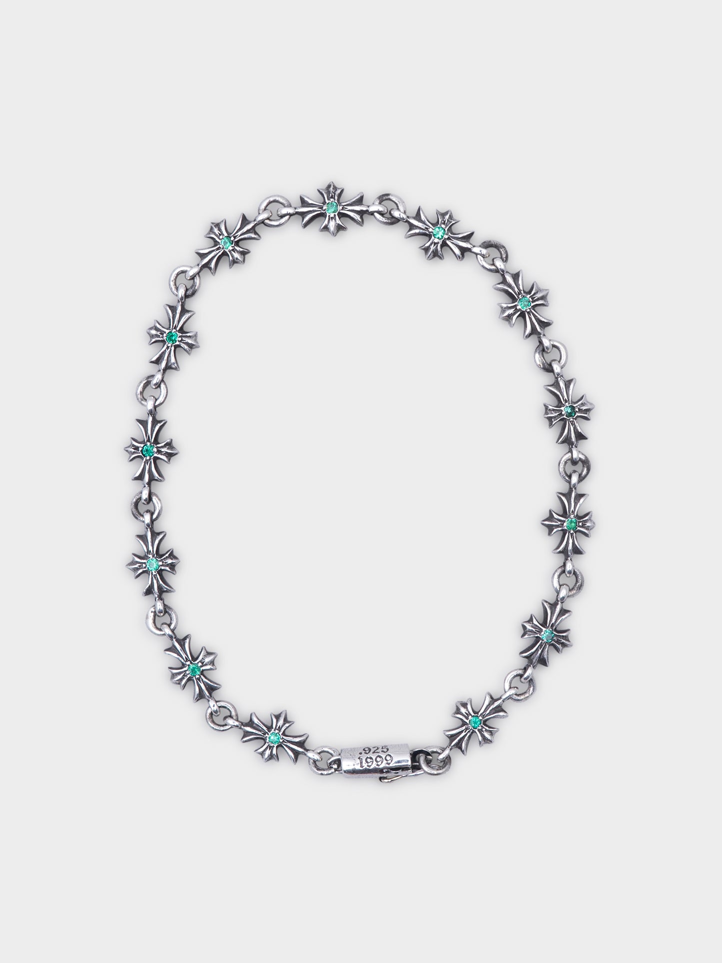Emerald Tiny E Bracelet