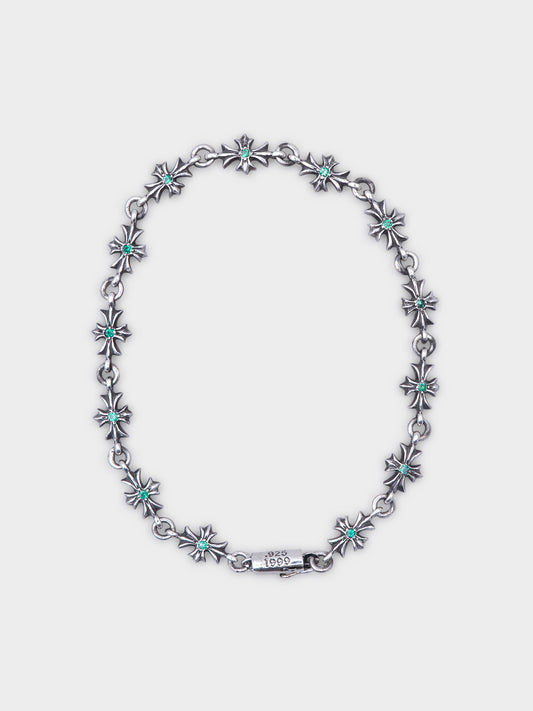 Emerald Tiny E Bracelet