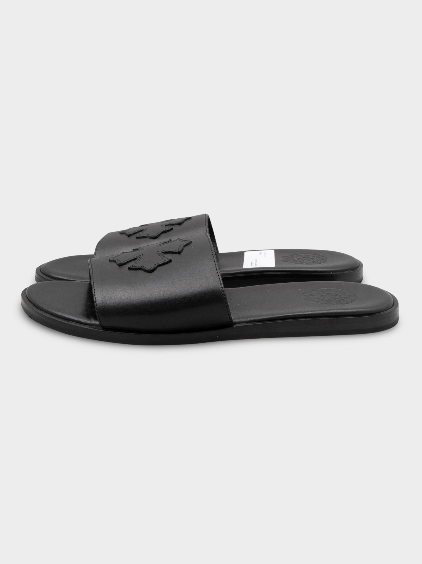 Leather Plus Patch Slides