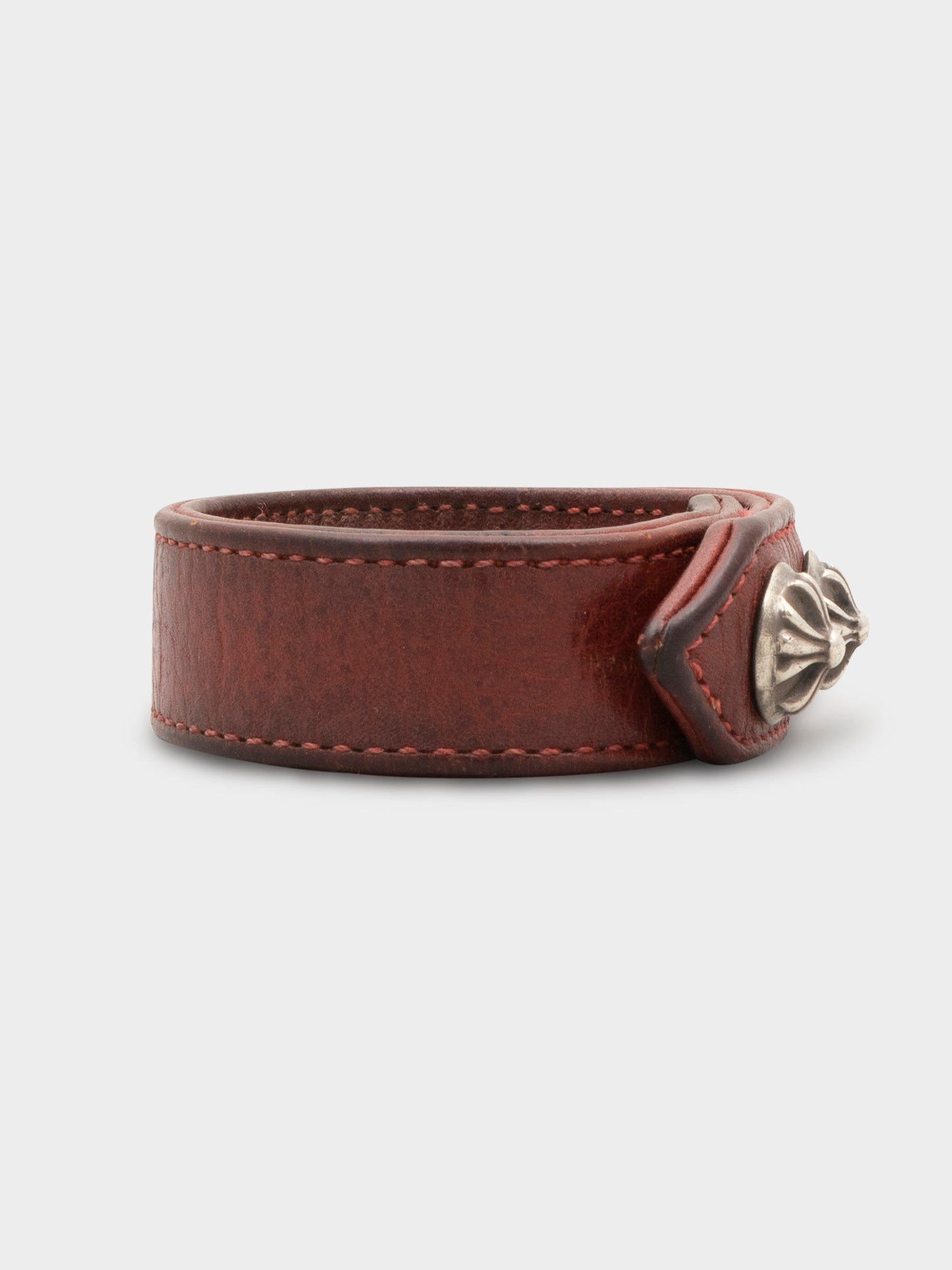 Leather Plus Stud Bracelet