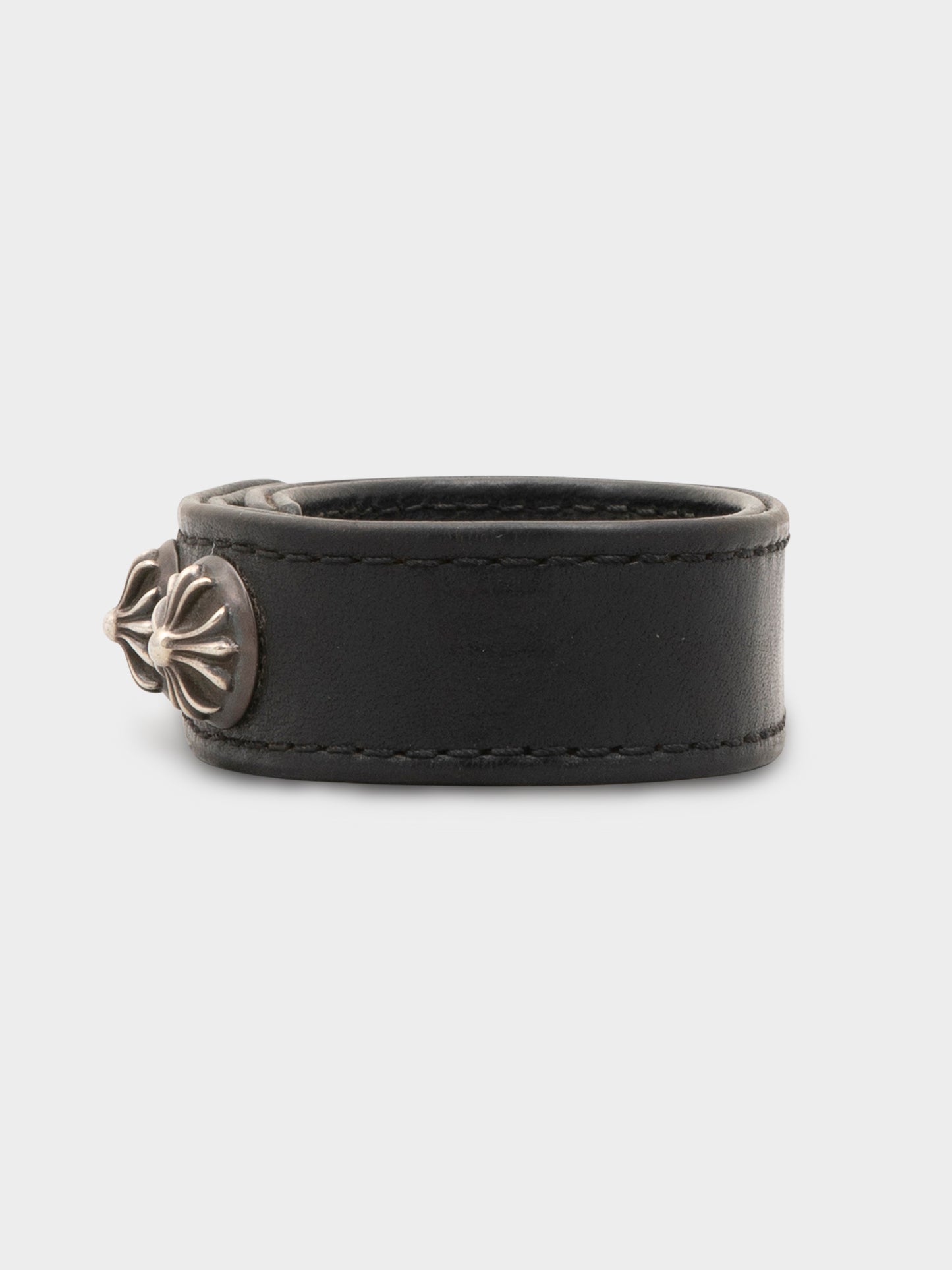 Leather Plus Stud Bracelet