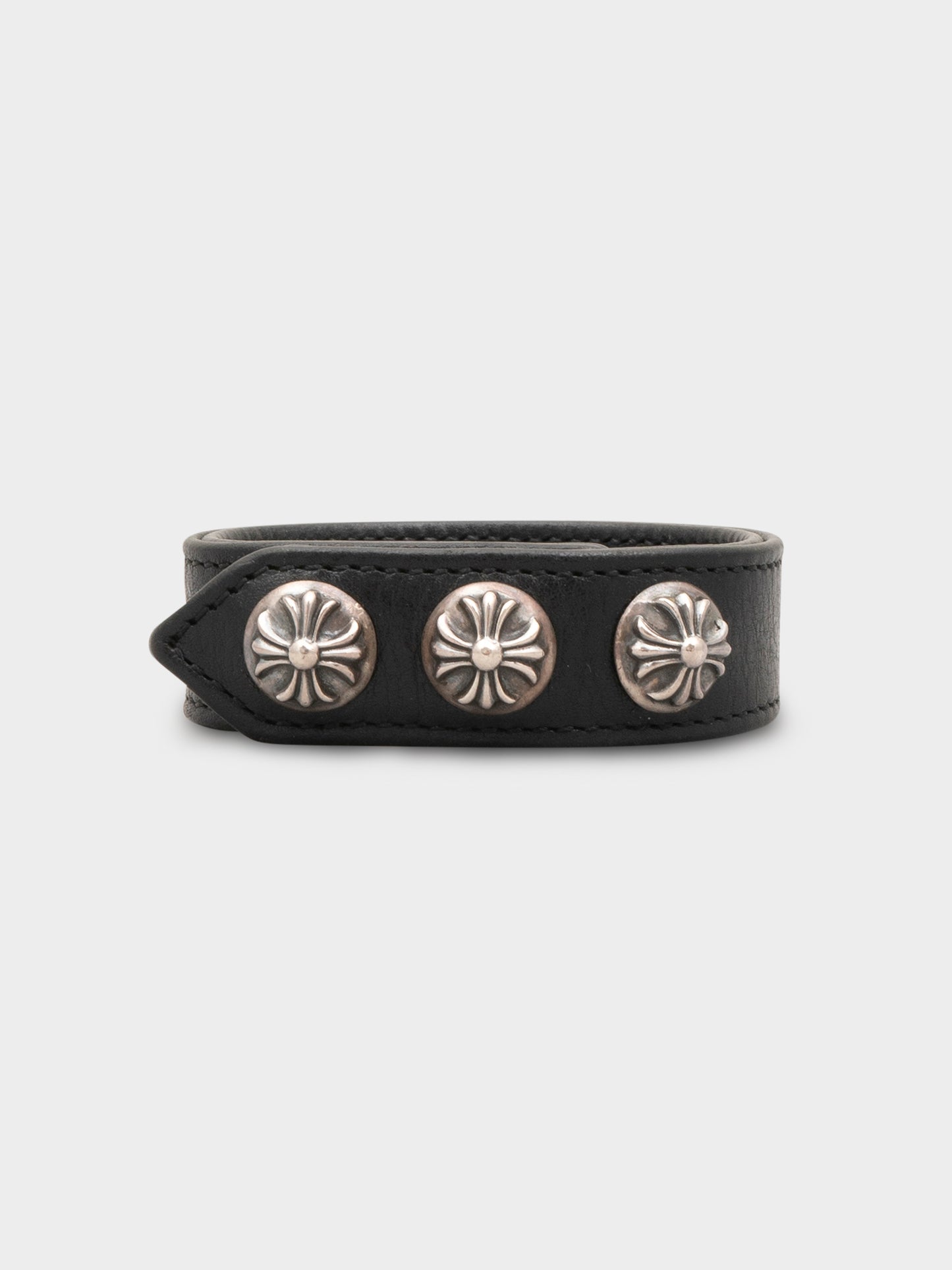 Leather Plus Stud Bracelet