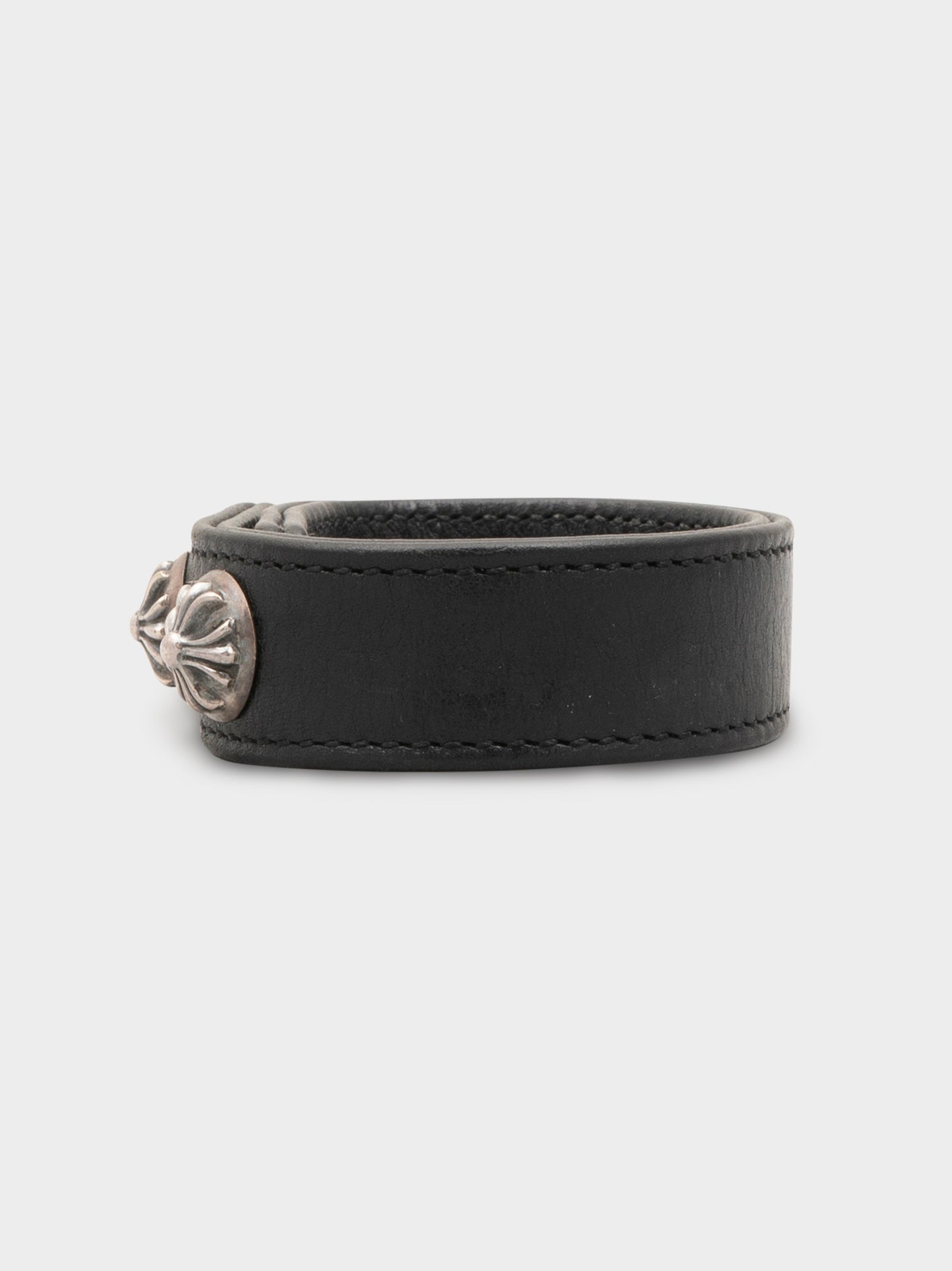 Leather Plus Stud Bracelet
