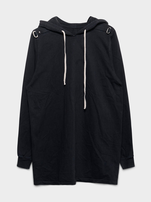 FW19 'Larry' Belted Double Black Hoodie