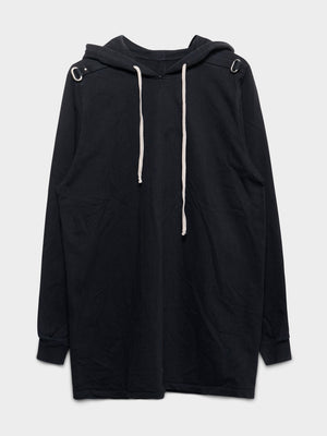 FW19 'Larry' Belted Double Black Hoodie