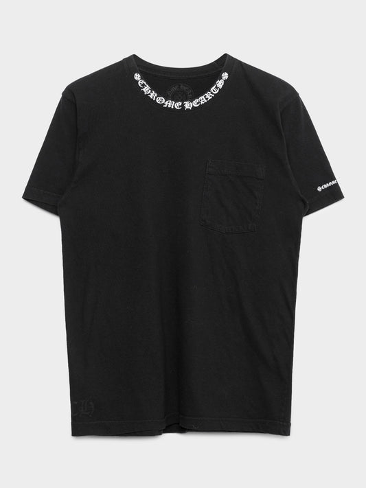 Neck Collar Print T-shirt