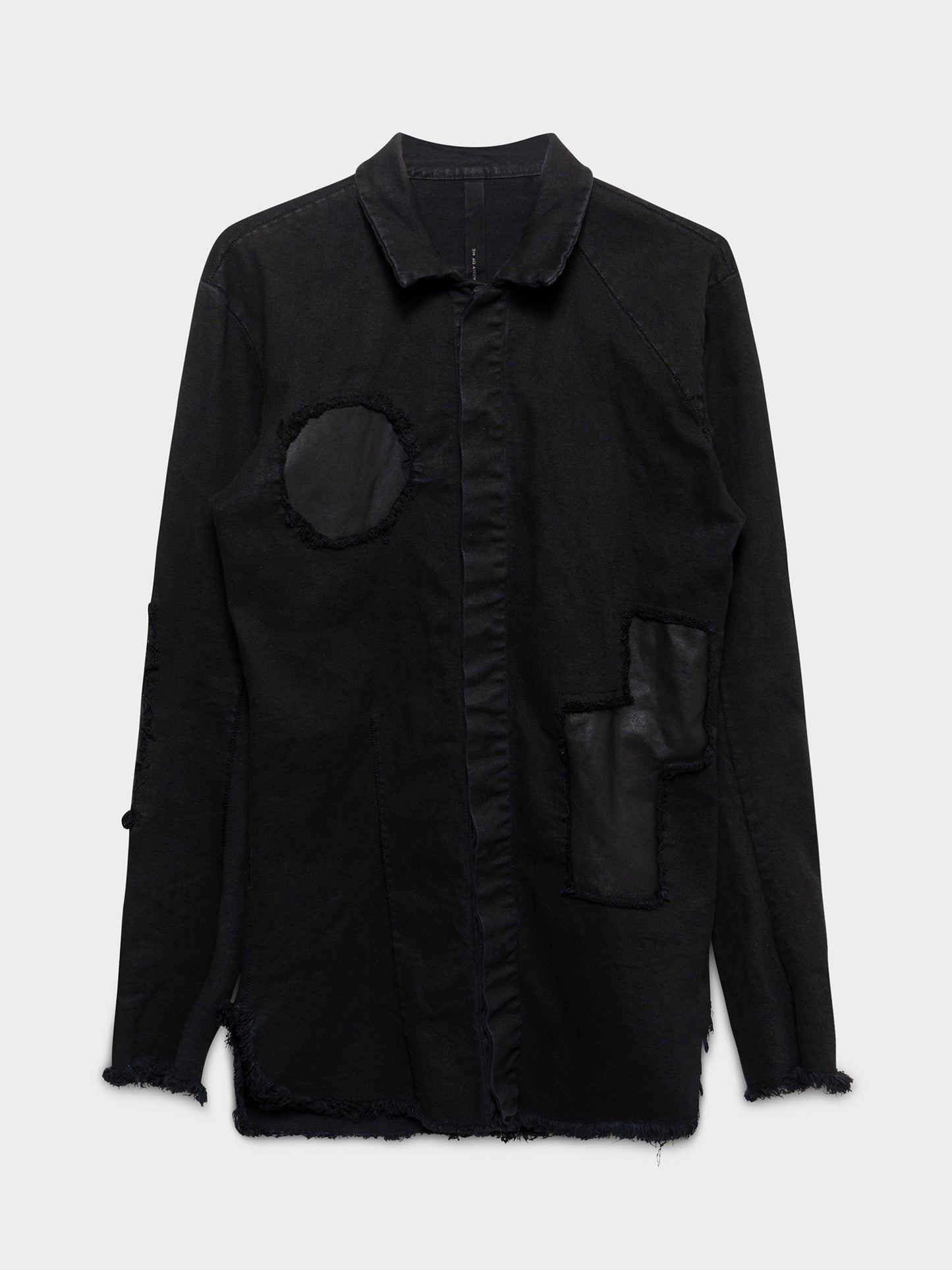 Leather Reverse Patch Shirt
