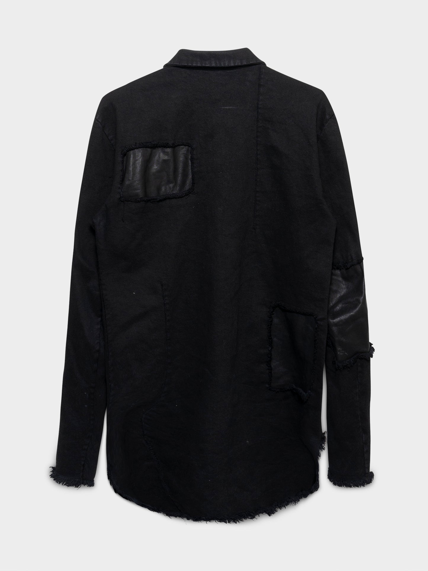 Leather Reverse Patch Shirt
