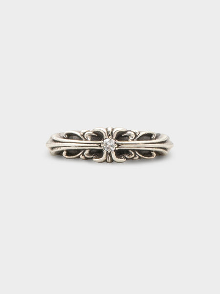 Chrome Hearts: Diamond Baby Floral Ring | Groupie