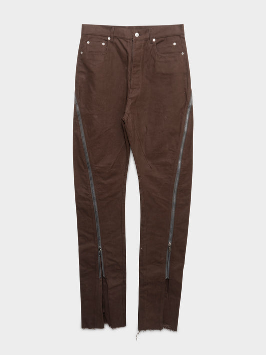 Moleskin Zip Bolan Banana Cut Pants