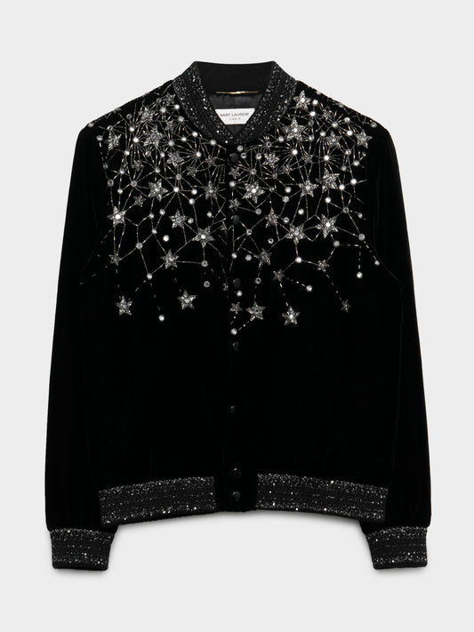 Mantianxing Velvet Crystal Bomber