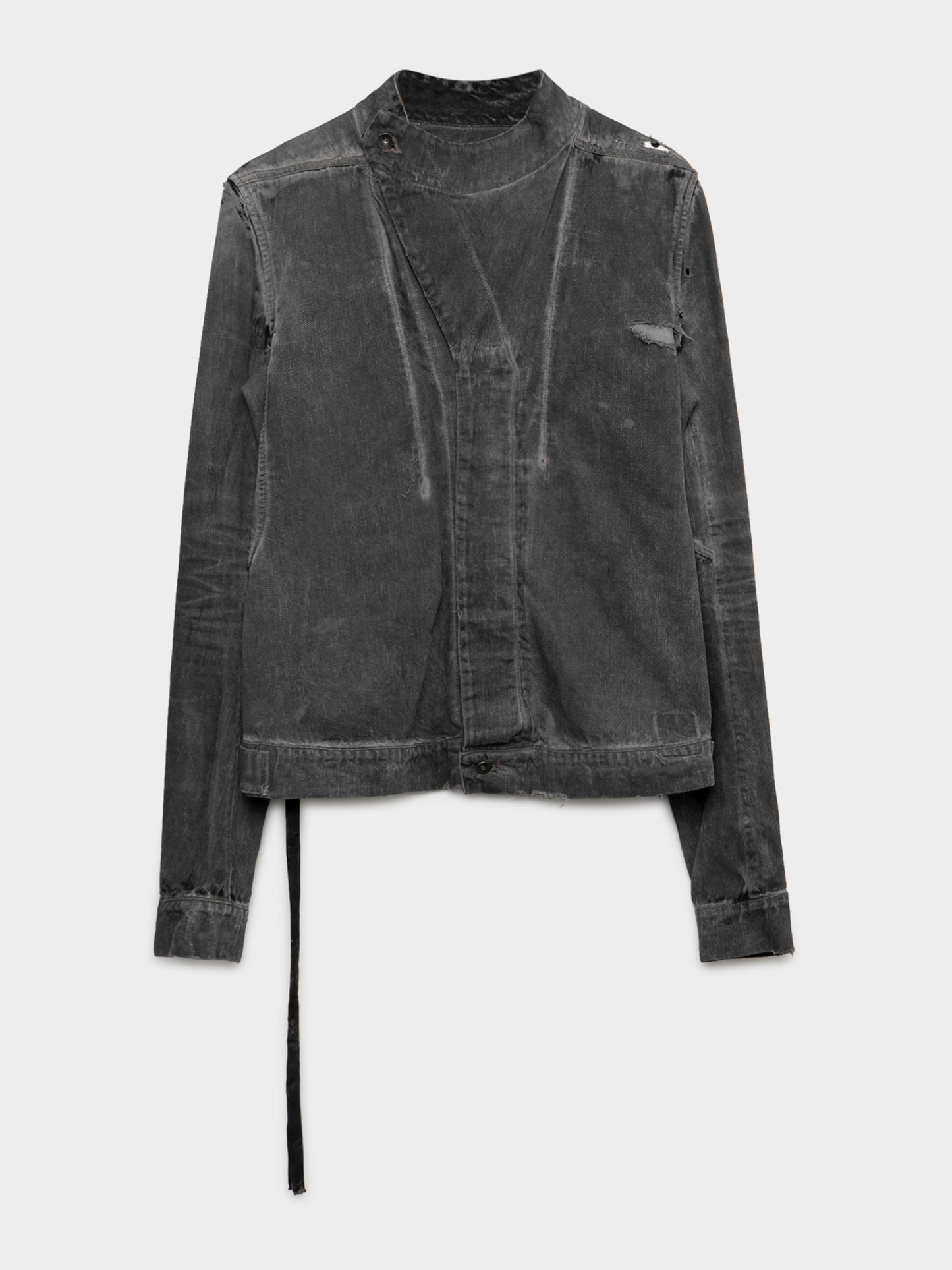 Destroyed Hustler Denim Slave Jacket