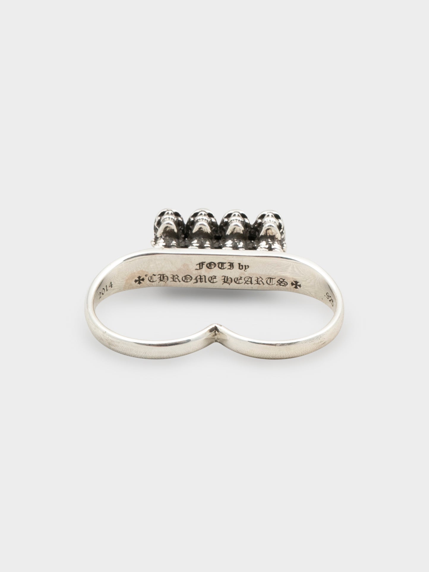 Foti Delphino 2-Finger Ring Chrome Hearts