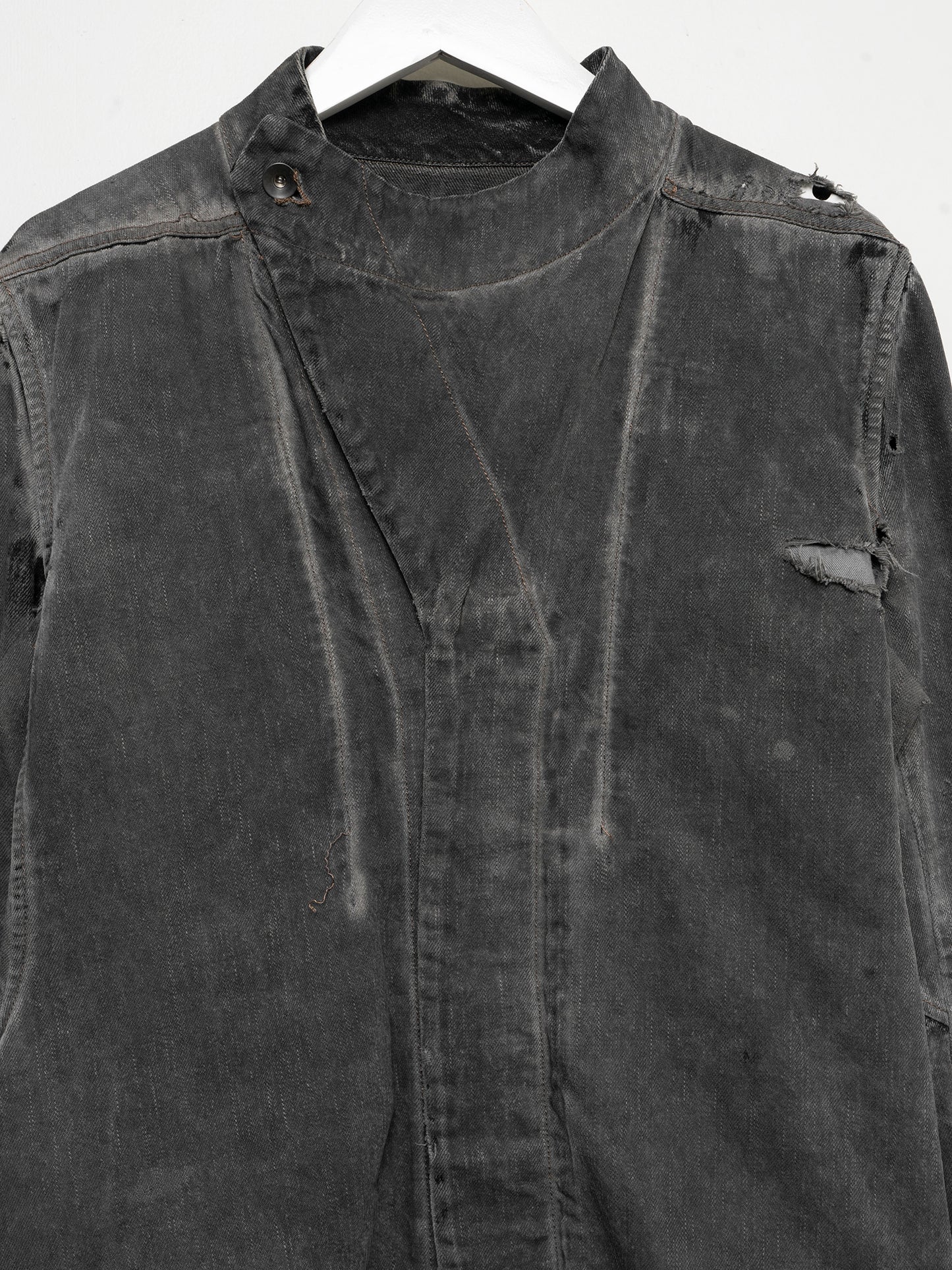 Destroyed Hustler Denim Slave Jacket