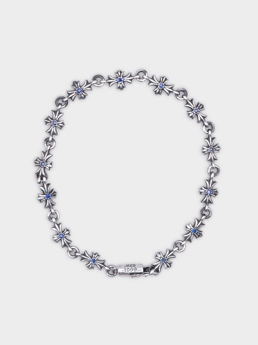 Blue Sapphire Tiny E Bracelet
