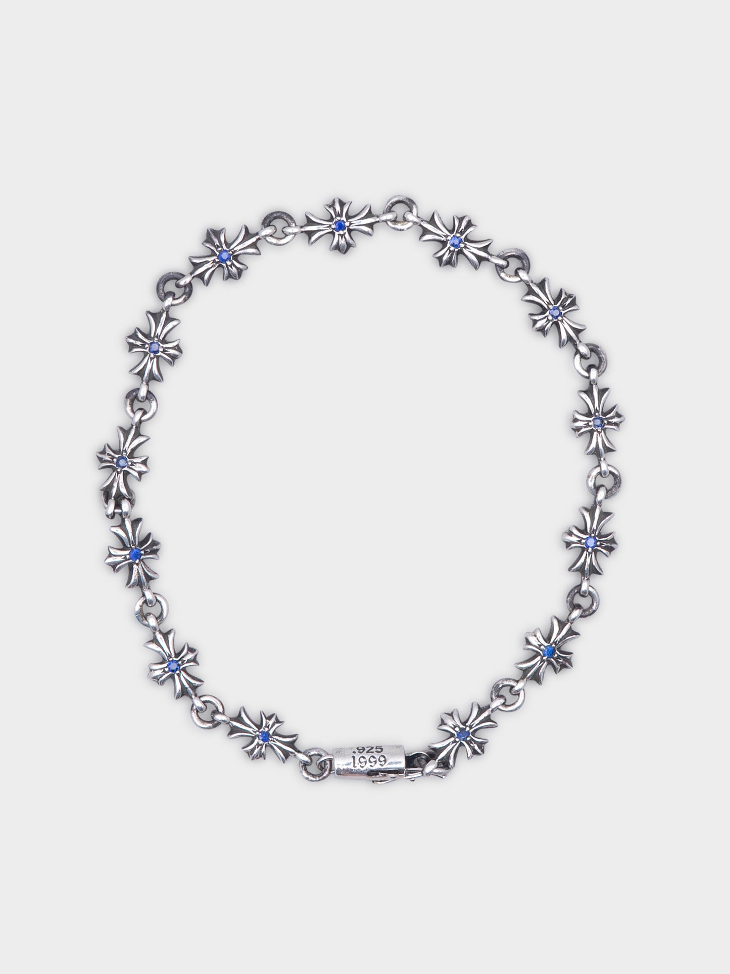 Blue Sapphire Tiny E Bracelet
