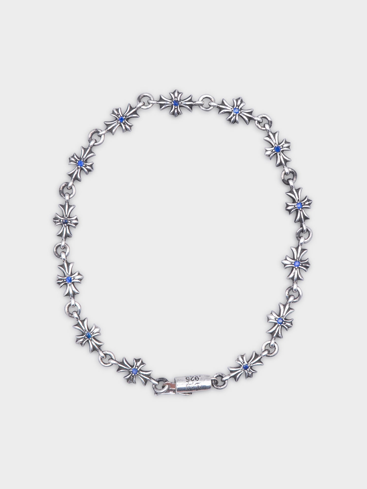 Blue Sapphire Tiny E Bracelet