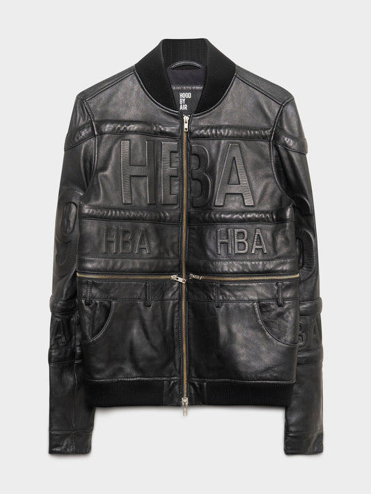 Patch Leather Jacket