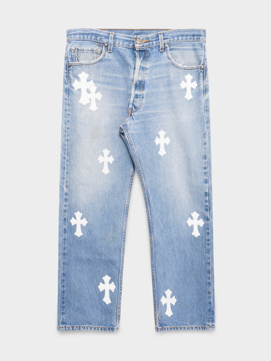 White Patch Levi's 501 Jeans