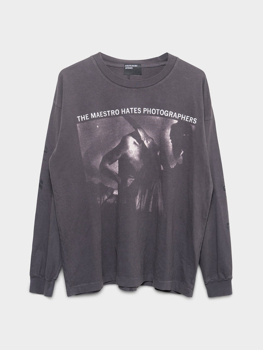 Maxfield Exclusive “The Maestro Hates Photographers” Longsleeve Shirt