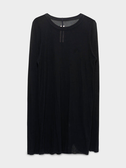 “Forever” Silk Ribbed Longsleeve Shirt