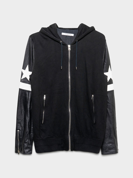 FW17 Lambskin Star Hooded Jacket