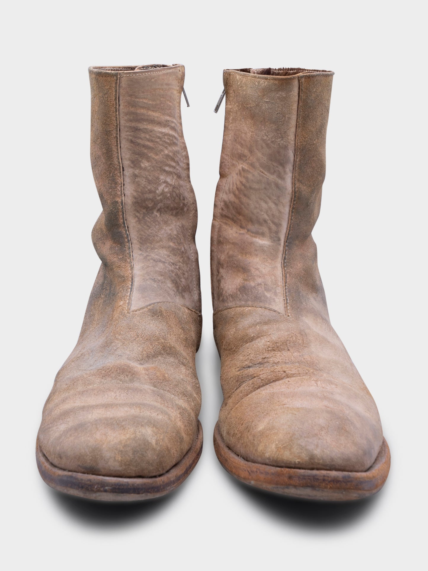 Reversed Pony Hair Boots
