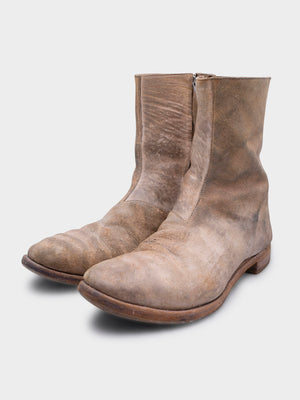 Reversed Pony Hair Boots