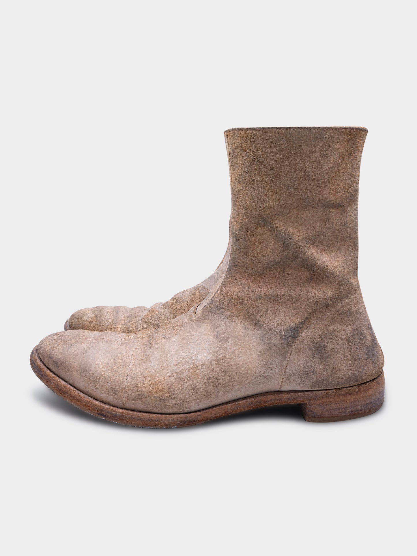 Reversed Pony Hair Boots