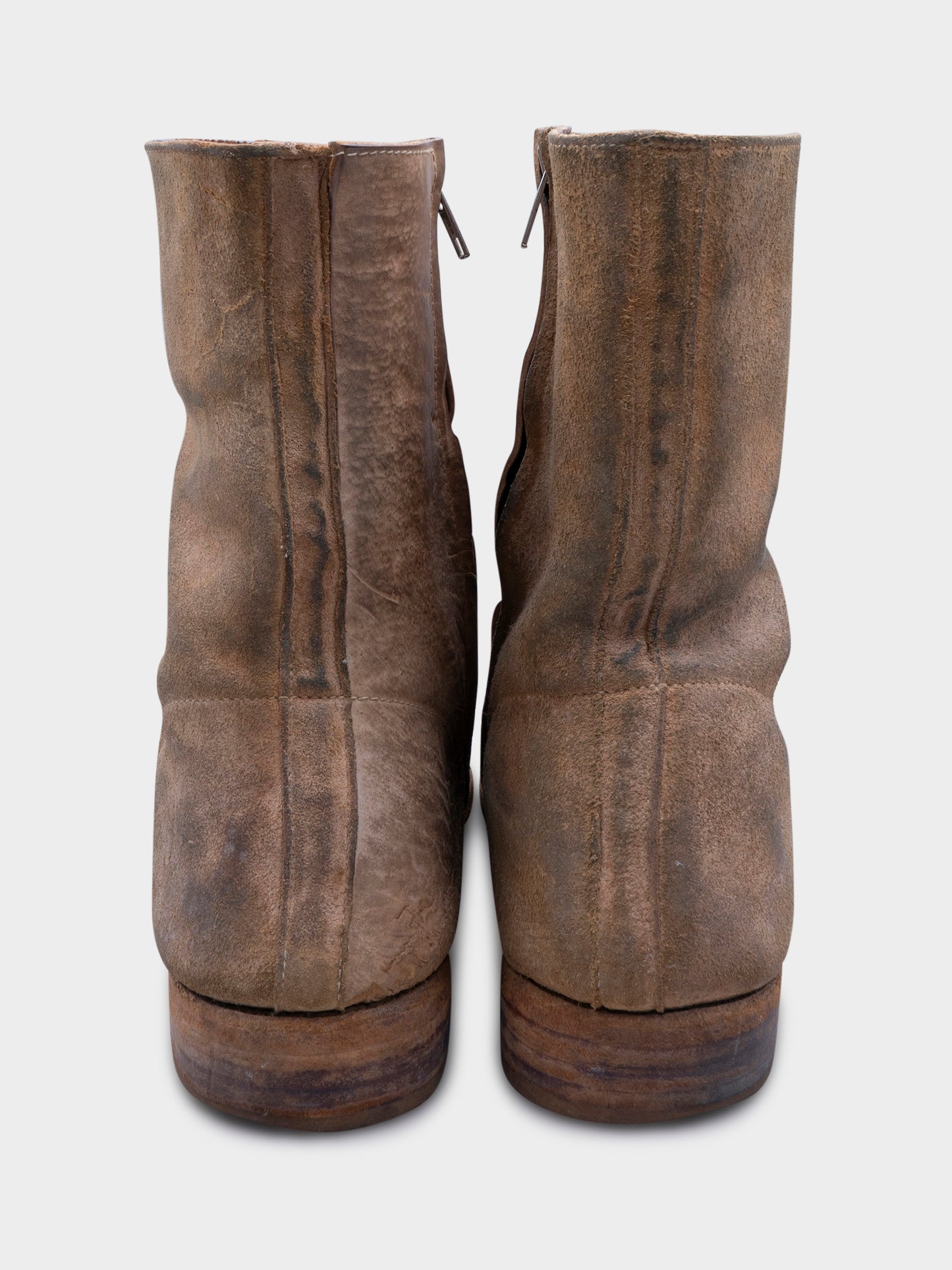 Reversed Pony Hair Boots