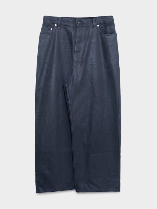 Wide Legged Waxed Jeans