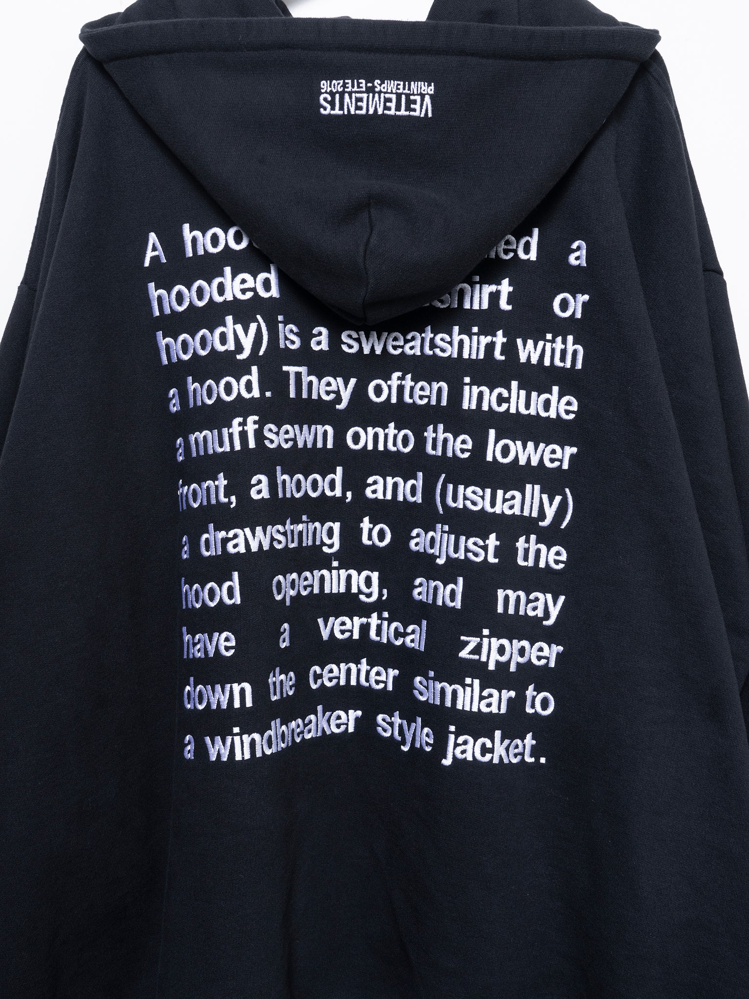 VETEMENTS Definition Hoodie パーカー　人気モデル Buy Vetements Definition Hoodie Online at Groupie