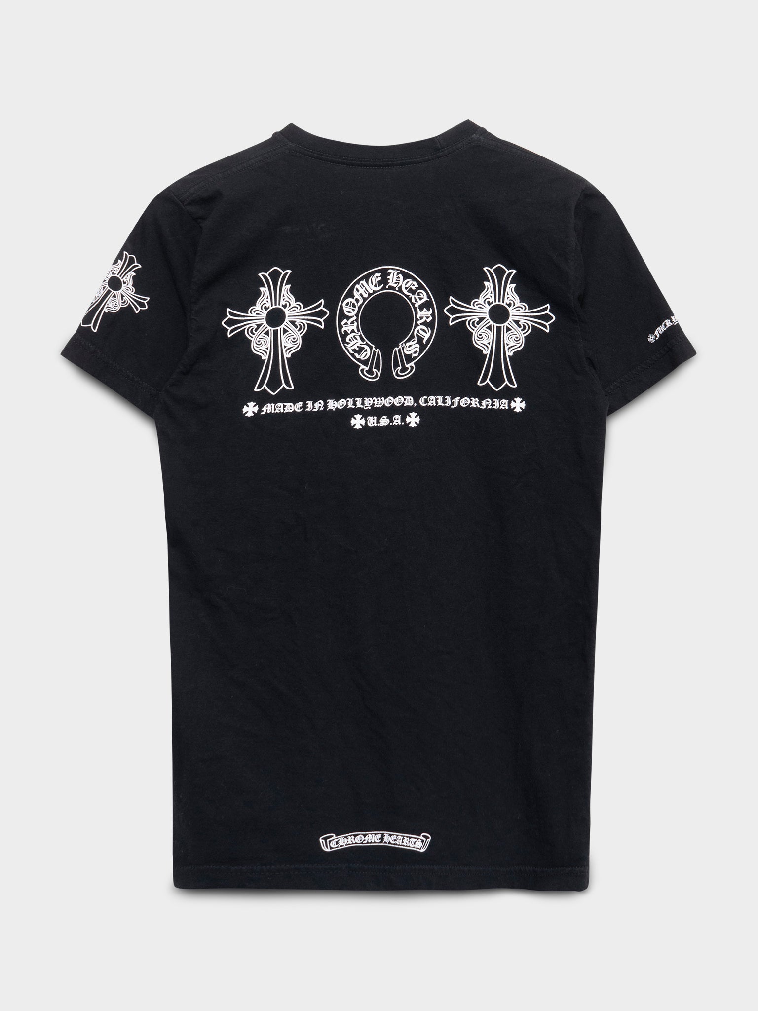 Chrome Hearts ブラック Tシャツ 半袖 chrome-hearts-multi-foti-black