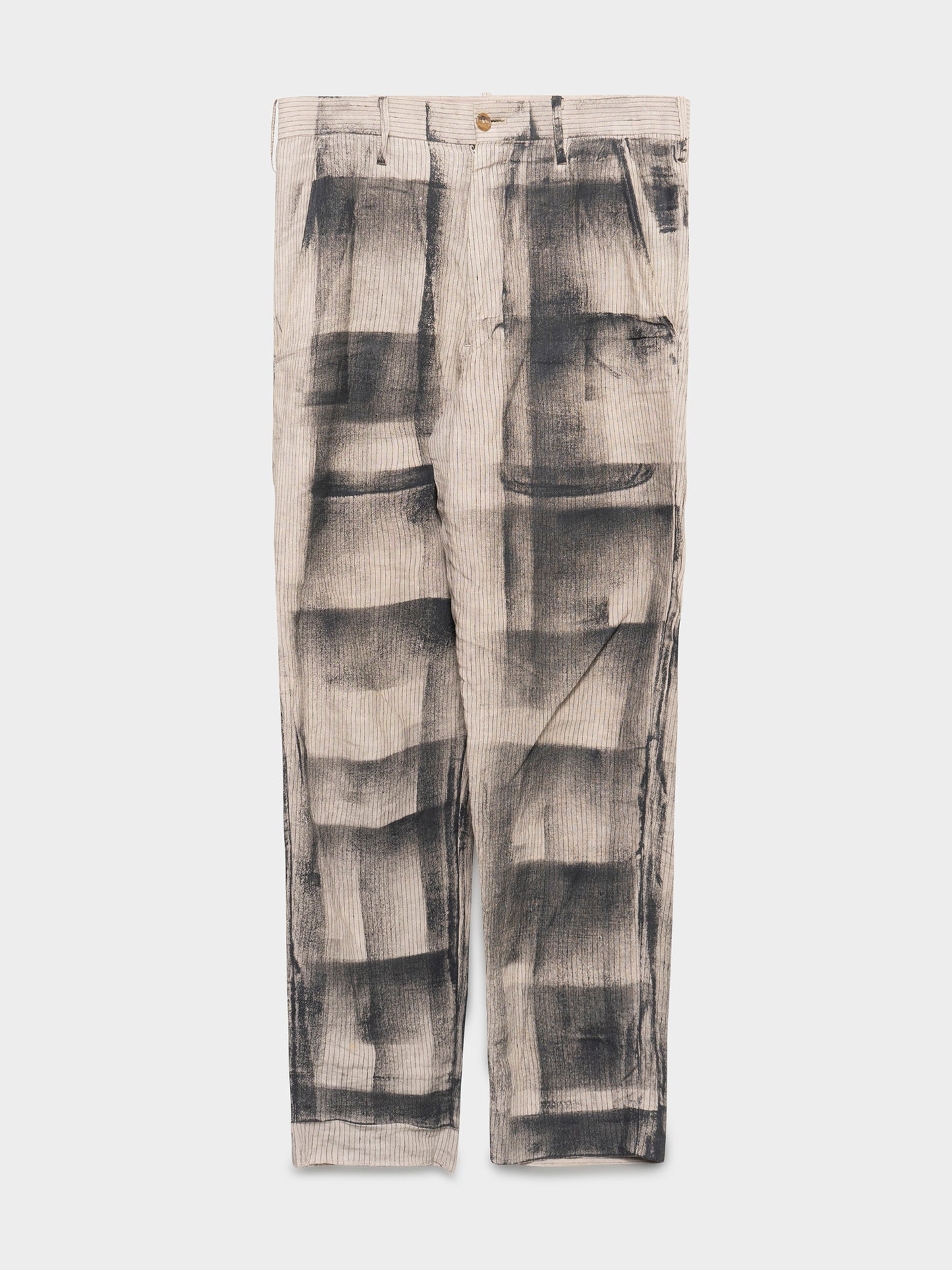 SS15 Painted Plaid Trompe Pants