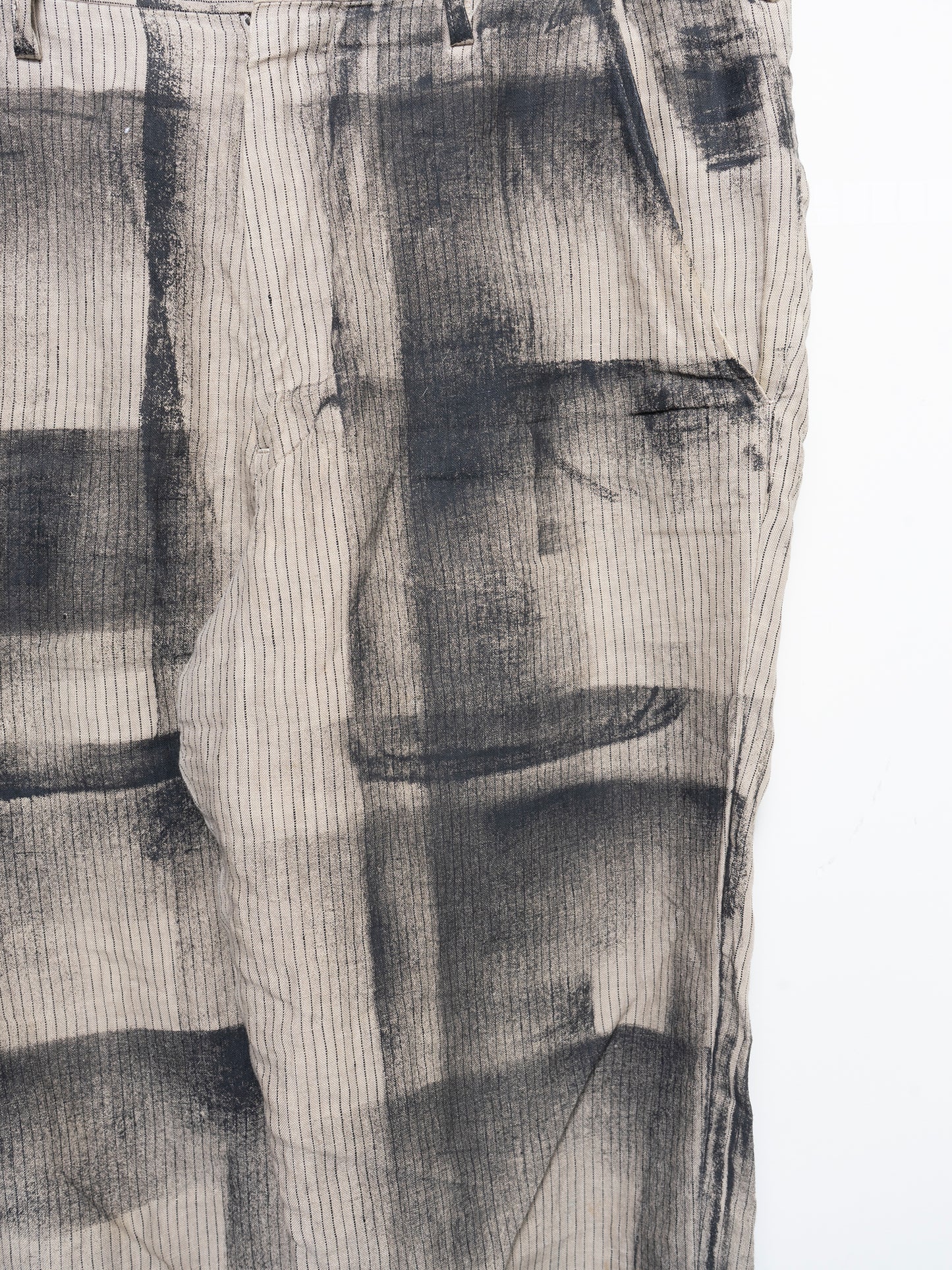 SS15 Painted Plaid Trompe Pants