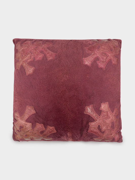 Wine Cross Patch Pillow