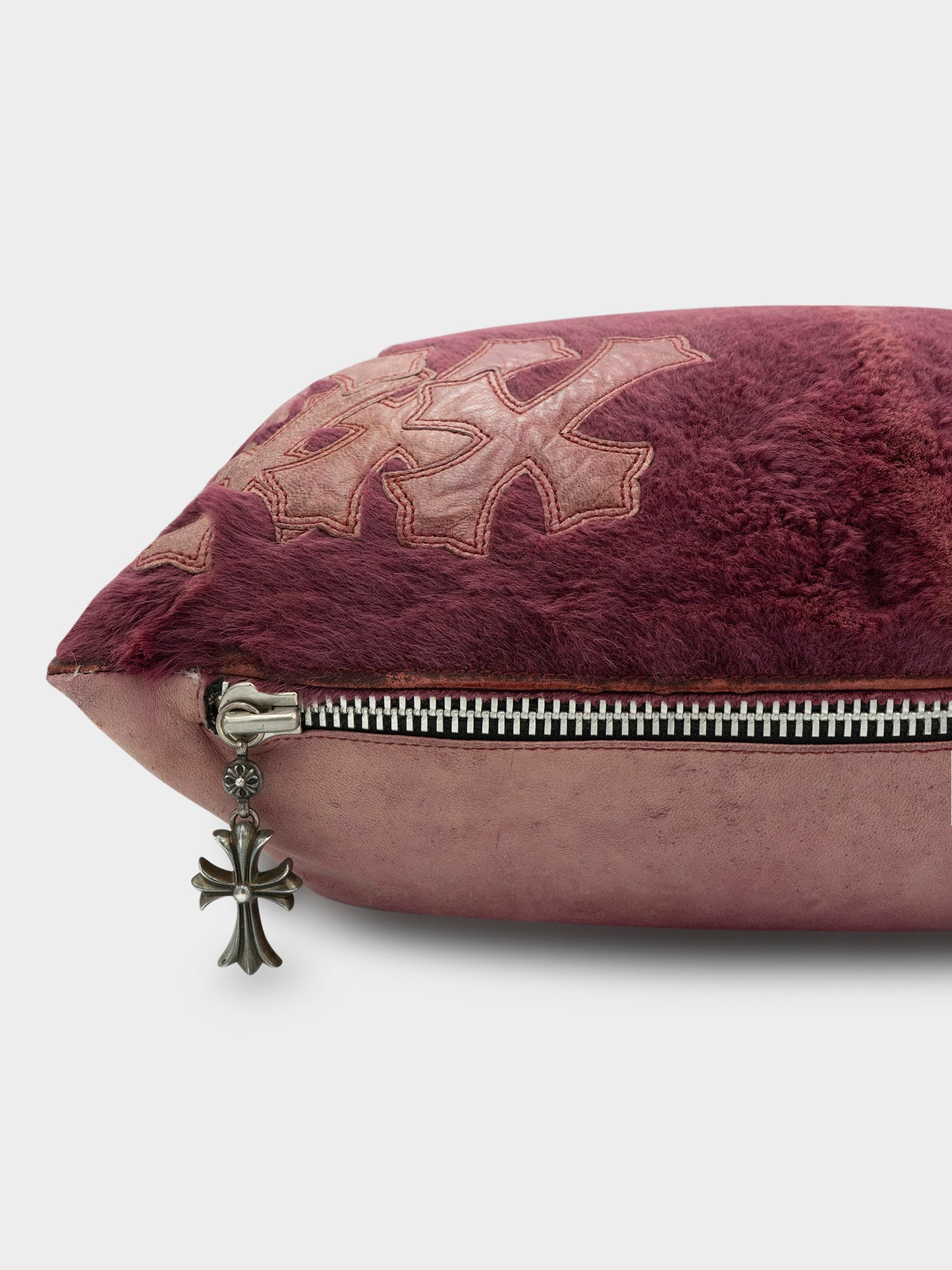 Wine Cross Patch Pillow