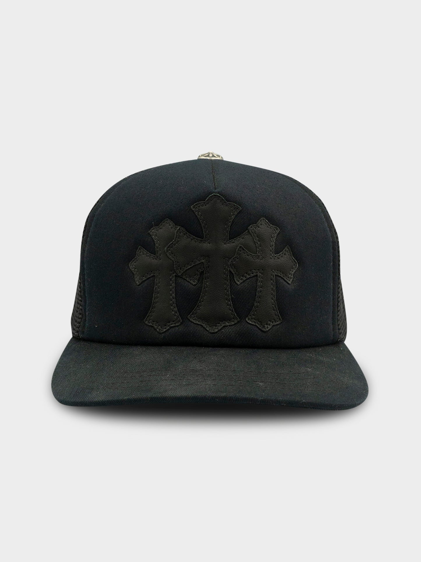 Triple Cross Black Trucker Hat