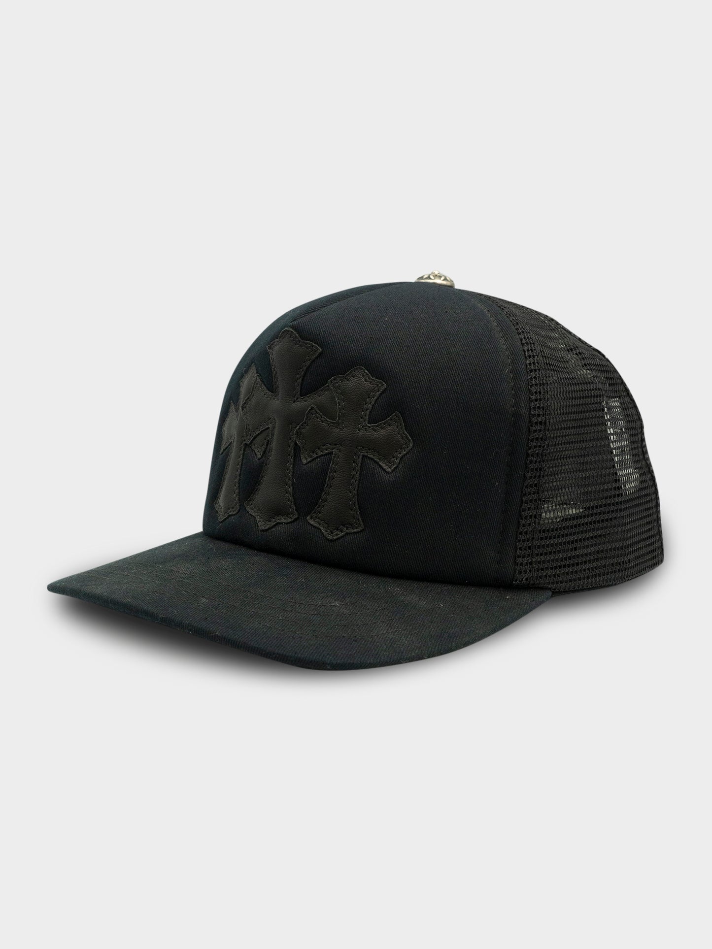 Triple Cross Black Trucker Hat